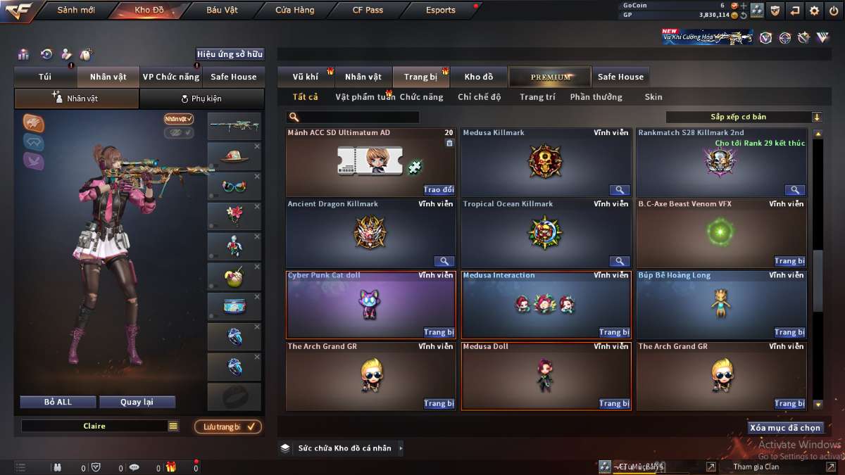 shop acc cf uy tin gia re